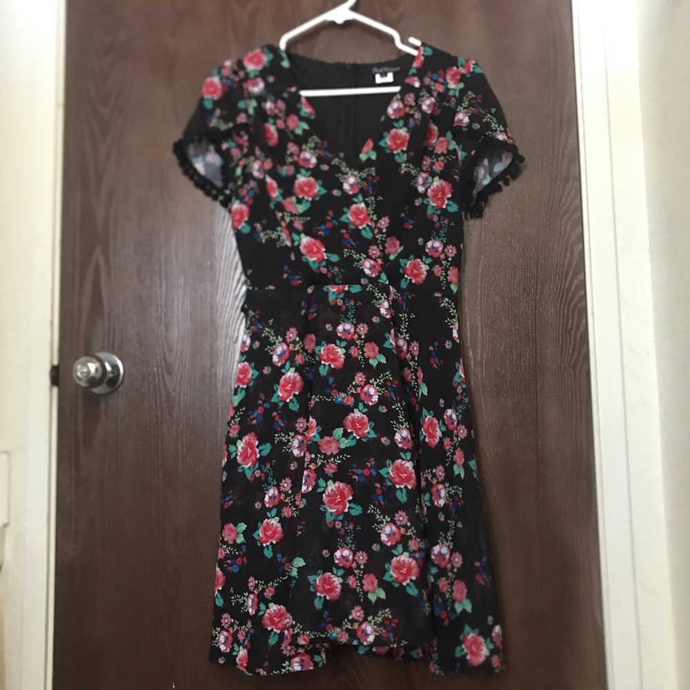 🌈 Smak Parlour Unique Vintage Faux Wrap Dress
